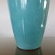 Turquoise cracked ceramic "amphora" lamp, numbered 50 60s