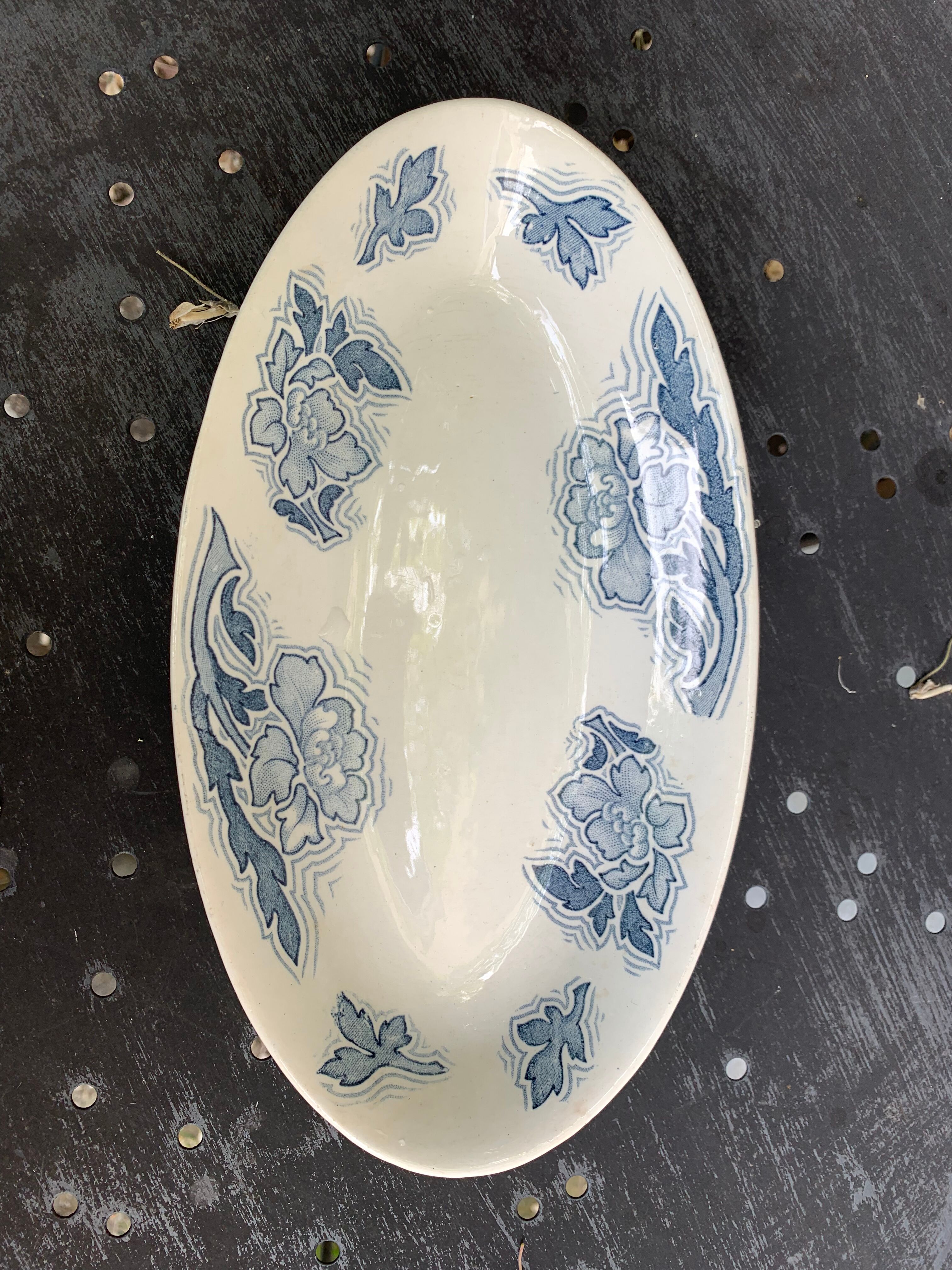 Two dishes of service model Floréal luneville K & G vintage and collector