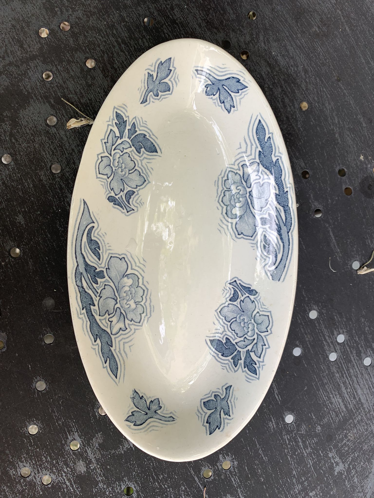 Two dishes of service model Floréal luneville K & G vintage and collector