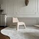 Fauteuil chauffeuse en moumoute peau de mouton