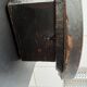 2109731 Clock Bull's eye blackened wood alabaster Napoleon III late nineteenth