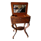 Worker's table - In mahogany and mahogany veneer - Charles X or Restoration period - circa 1830