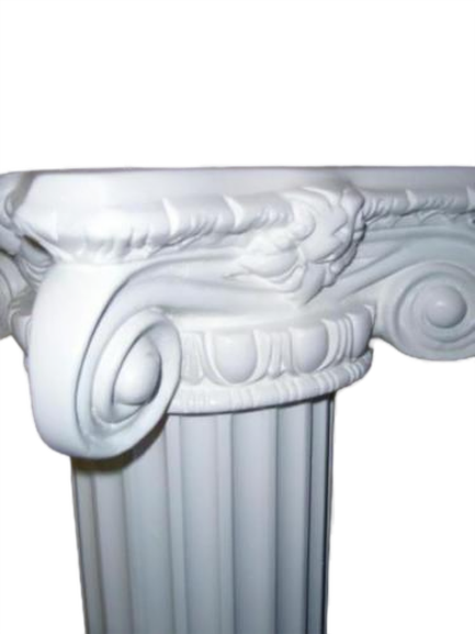Ionic column 1 m in reinforced plaster