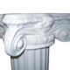 Ionic column 1 m in reinforced plaster