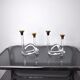 Pair of candle holders Dorothy Thorpe, lucite, 1970