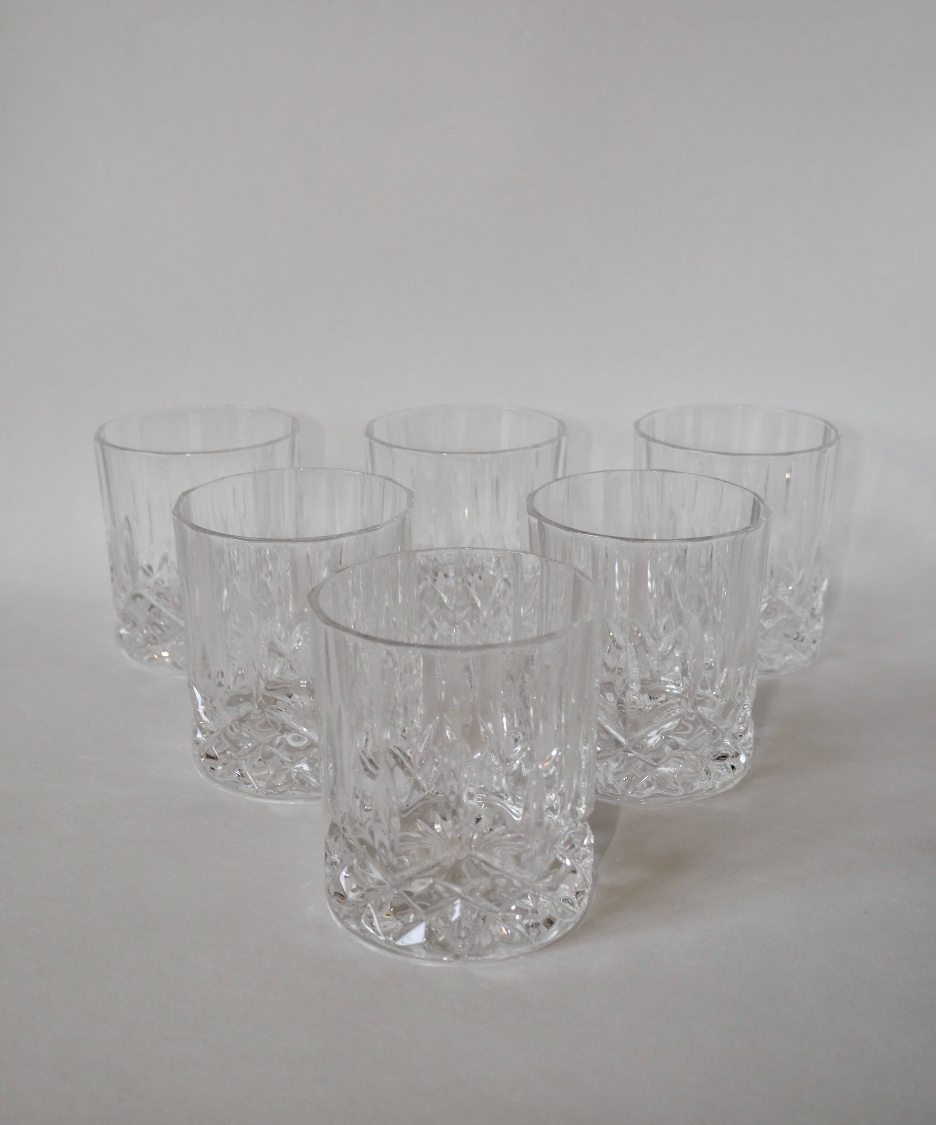 set consisting of a whiskey decanter and 6 crystal glasses 1970