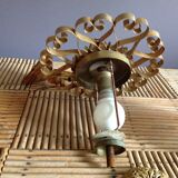 Glass and brass hanging