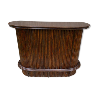 Bar counter in rattan 143x107cm 1970