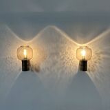 Limburg Glashutte wall lamps , 1970s