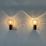 Limburg Glashutte wall lamps , 1970s
