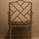 Faux bamboo armchair