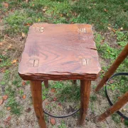 Brutalist bar stools x2