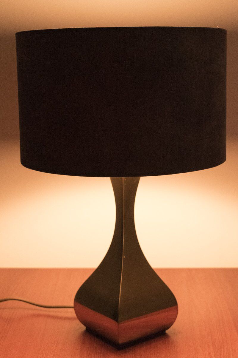 Brass & Velvet Table Lamp
