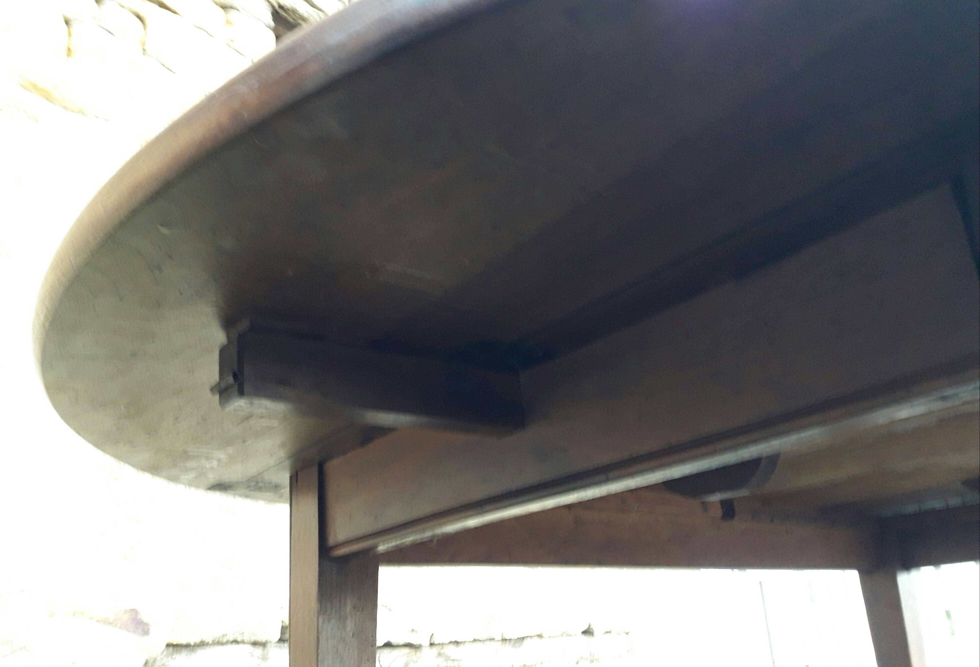 Oval fruit wood farm table