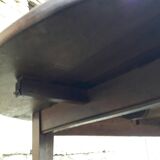 Oval fruit wood farm table