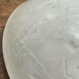 Muller Frères, moulded glass pendant, Art Deco