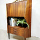 Midcentury design corner cabinet bar ‘rosewood delight’