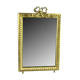 Old gilded bronze mirror in Louis XVI style with beveled mirror 37x23,5cm