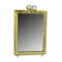 Old gilded bronze mirror in Louis XVI style with beveled mirror 37x23,5cm