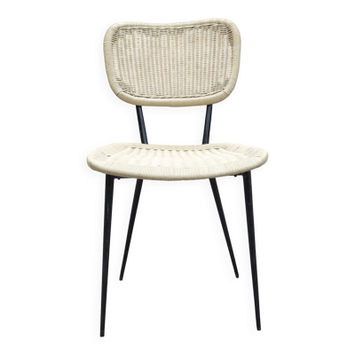 Chaise modèle France, création et édition Rougier vers 1956.