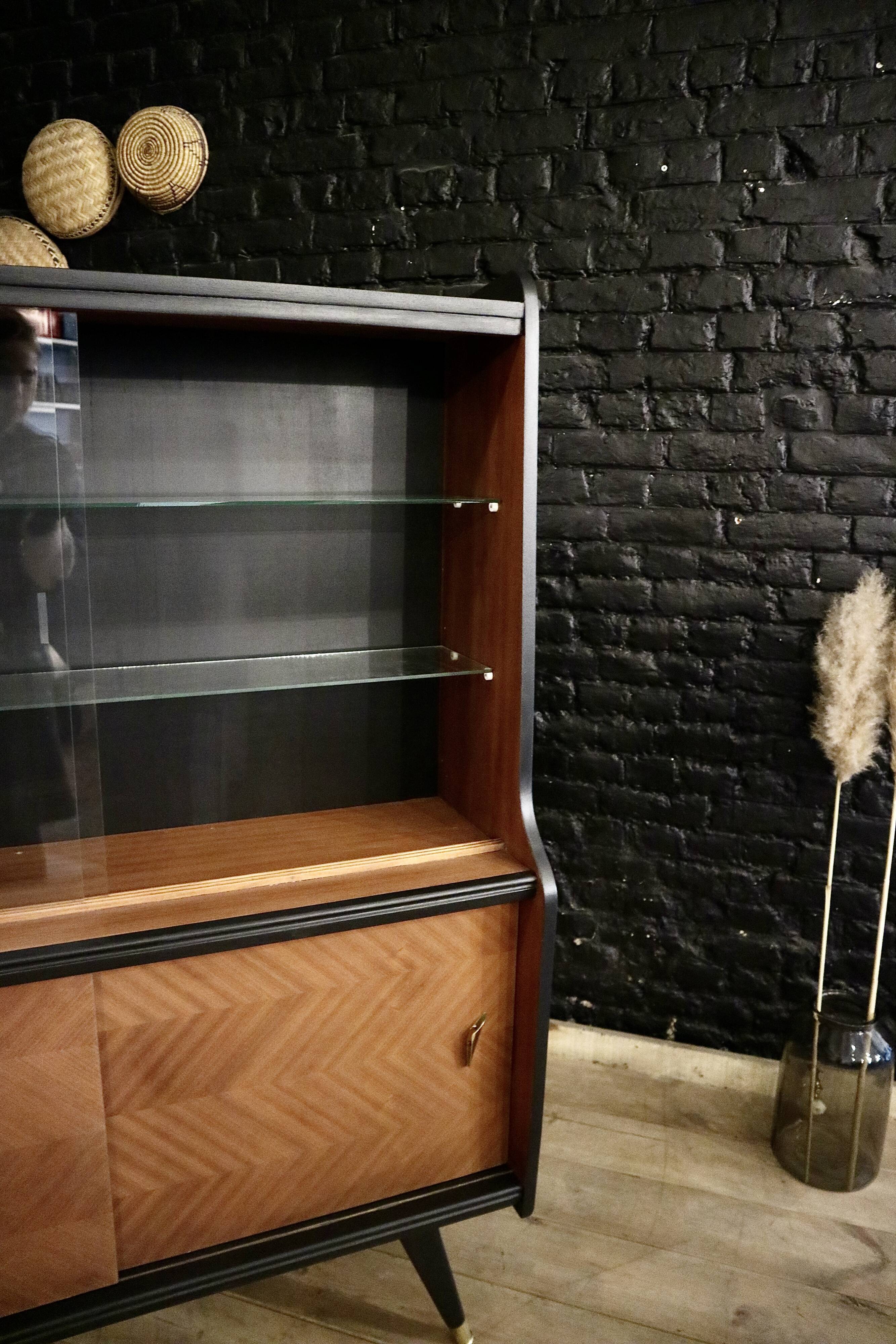 Restored vintage showcase buffet