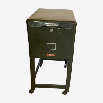 Meuble casier abair rangement servante 1960 en tôle mobilier industriel