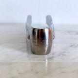 Vintage Alessi ice bucket with tongs from the Mercurio collection from the 1970s
