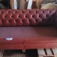 Canapé Chesterfield en cuir marron