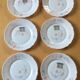 Arcopal set of 6 dessert plates scented pea pattern