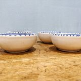 4 hand-painted ceramic cups