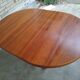 Vintage baumann round scandinavian table extendable a system