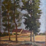 Hippolyte Léty, Landscape with Trees (1934)