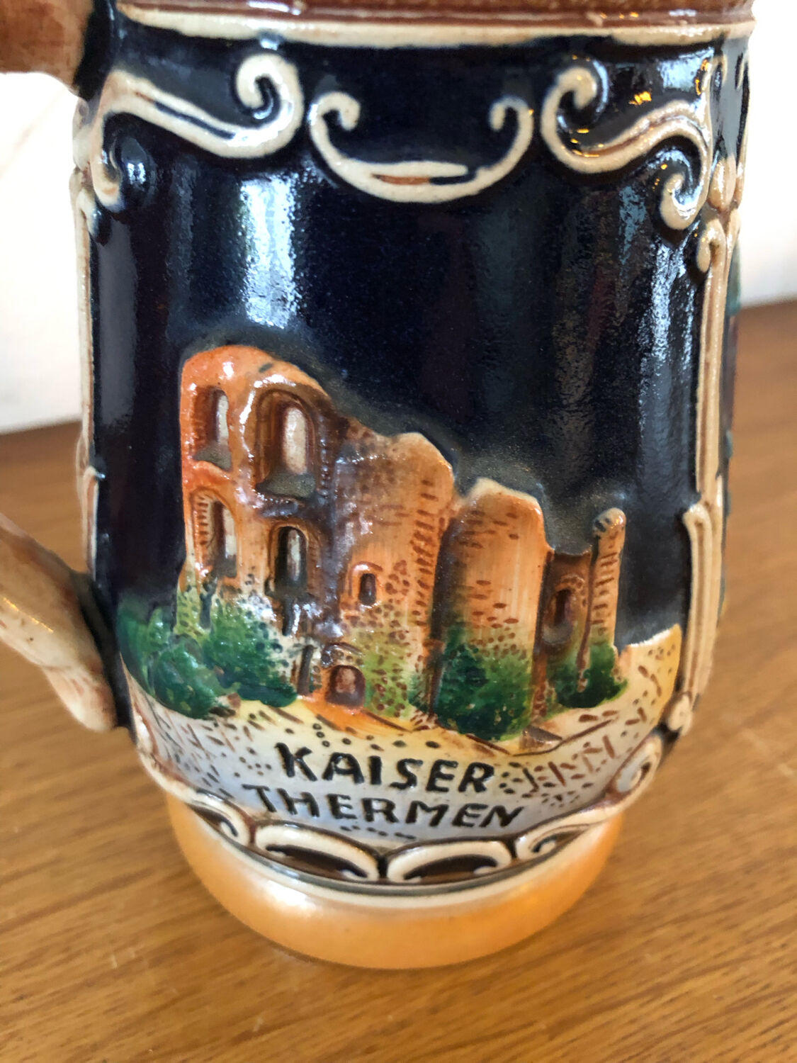 Vintage German ceramic beer mug