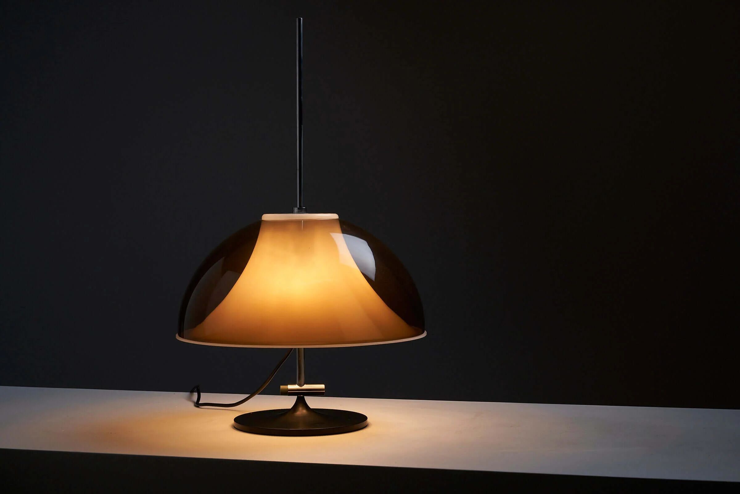 Mushroom space age table lamp by Elio Martinelli for Kontakt Leuchten