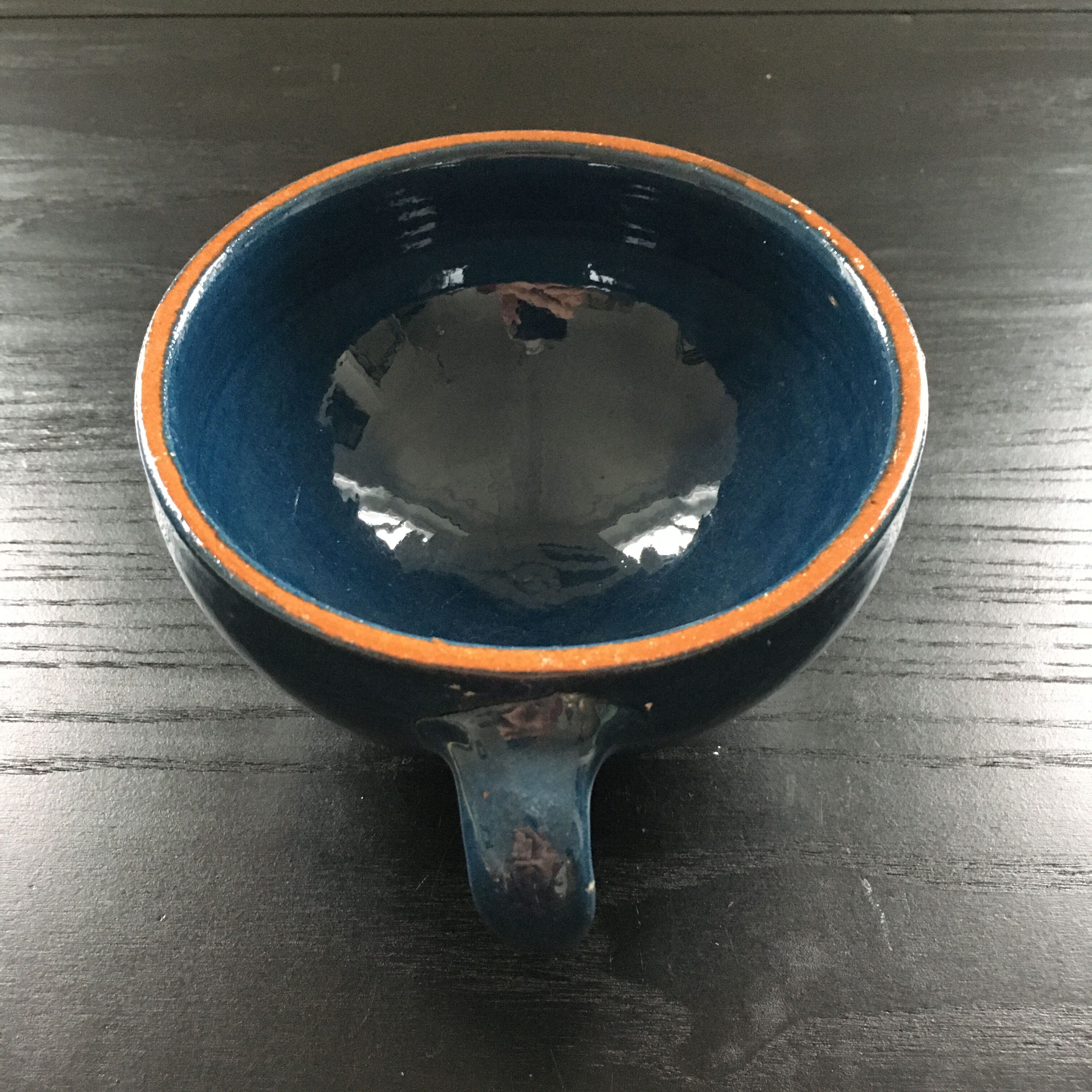 Blue handmade bowl