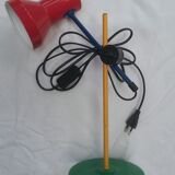 Desk lamp yellow red blue green