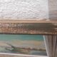 Large oil on canvas "Mediterranean Sea" signed Louis Audrey
