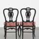 Set of 2 antique French Napoleon III chairs inlaid with mother-of-pearl