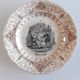Set of 12 plates in Sarreguemines earthenware - decoration 12 months of the year
