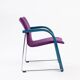 Fauteuil lounge Thonet Wulf Schneider s320 en laine violette, années 1980