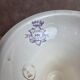 Large compotier Longwy Verveine in earthenware – antique