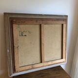 Oil on canvas House by the water