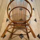 Rattan armchairs