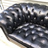 Chesterfield black sofa