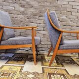 Pair of Scandinavian armchairs, 1960