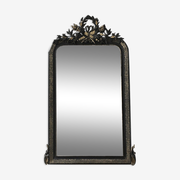 Miroir Louis Philippe avec fronton - 136x83cm