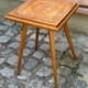 2 solid wood bedside tables carved from the 1950s.