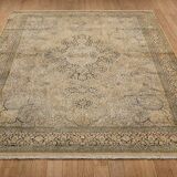 Large Kashmir silk carpet - India, handmade. - ✔ dimensions: 3.95 x 2.75 metres