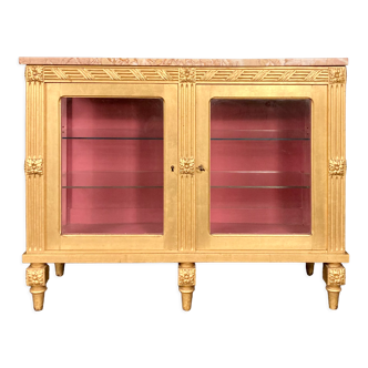 Gilded wood display case