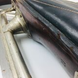 Pair of vintage leather ice skates